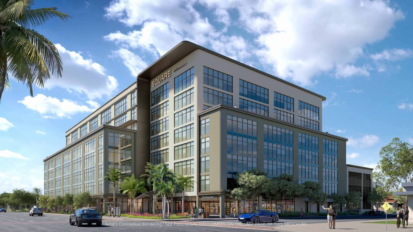 SQUARE Hallandale building on West Hallandale Beach Blvd (artist's rendering)