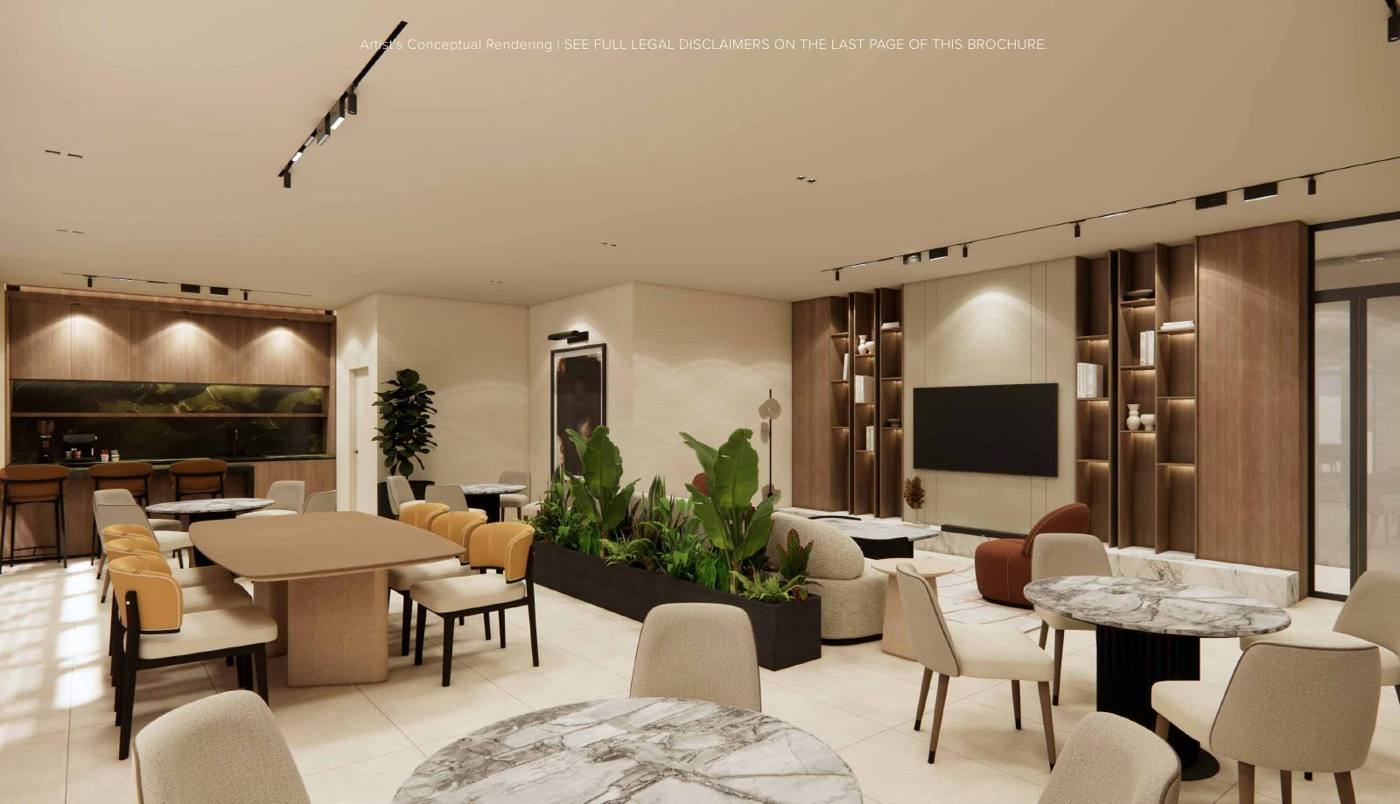Social lounge at SQUARE Hallandale (artist's rendering)